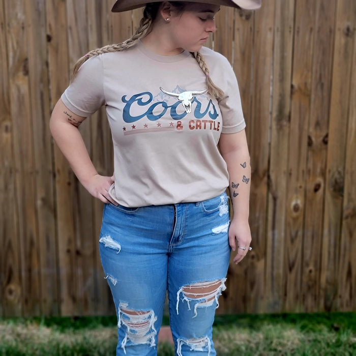 Coors & Cattle T Shirt - Junk Peddler