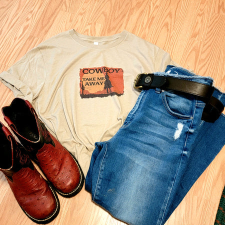 Cowboy Take Me Away T - Junk Peddler