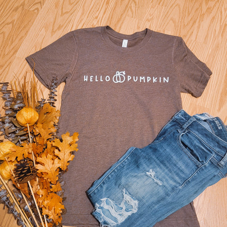 Hello Pumpkin Tee - Junk Peddler