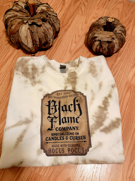 Black Flame Candle Fleece - Junk Peddler