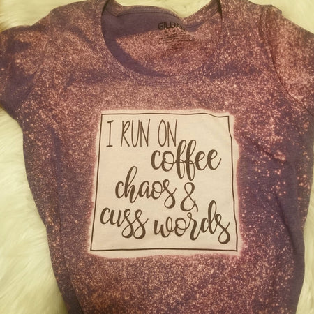 Coffee, Chaos and Cuss Words T Shirt - Junk Peddler