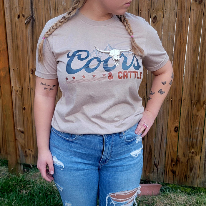 Coors & Cattle T Shirt - Junk Peddler