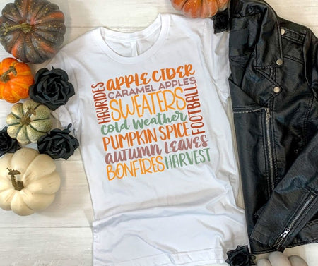 Favorite Fall Words Tee - Junk Peddler